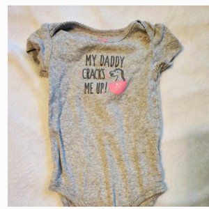 6Month - Girl -  Grey/Onsie -  Sparkles/Pink/Carter's